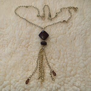 Gold and Brown Necklace